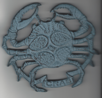 Blue Crab Cast Iron Trivet