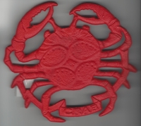 Red Crab Cast Iron Trivet