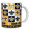 Black & Gold Fleur De Lis Coffee Mug