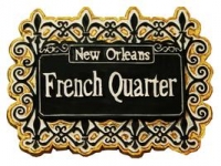 New Orleans French Quarter Lattice Magnet