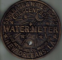 New Orleans Crescent City Cast Iron Water Meter Cover