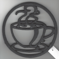 Cup Of Coffee Cast Iron Trivet