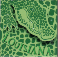 Louisiana Allligator Skin Ceramic Tile