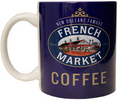 French Market Blue Coffee Mug